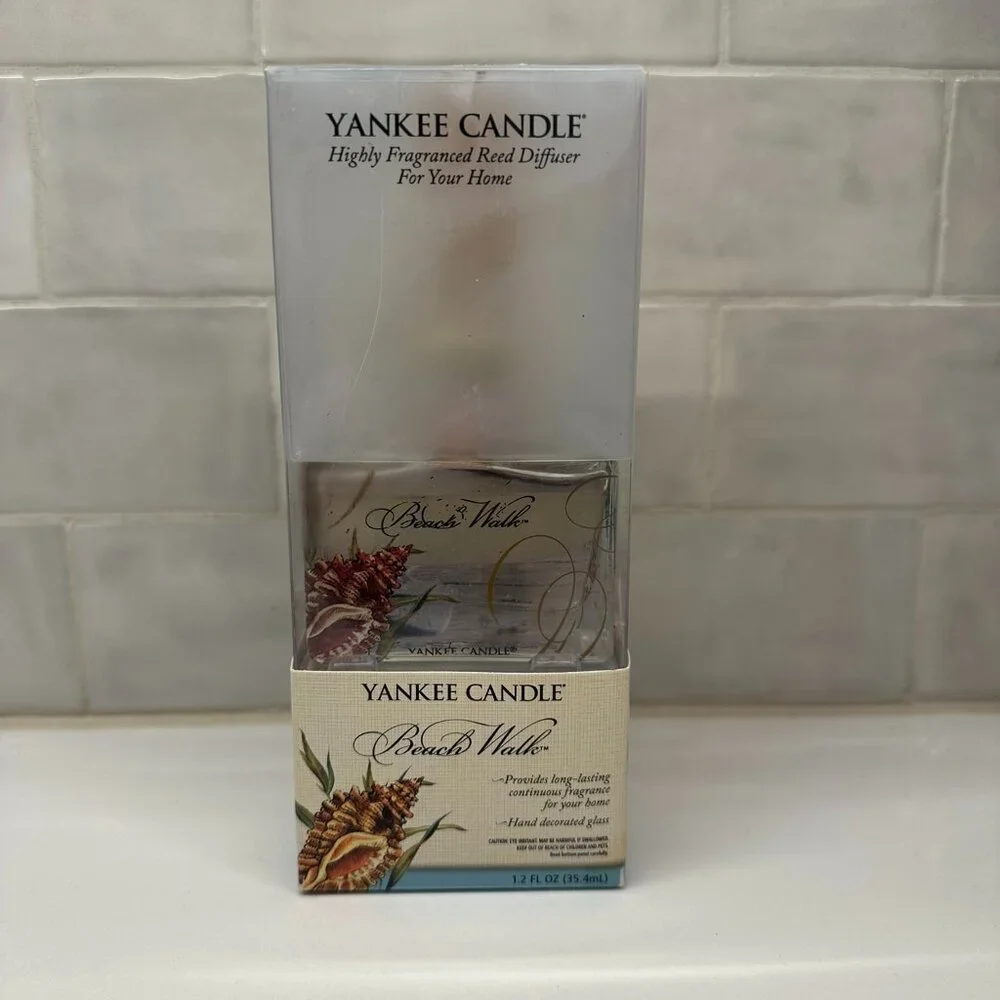 Yankee Candle Beach Walk Reed Diffuser 1.2 fl oz Discontinued - New In Box
